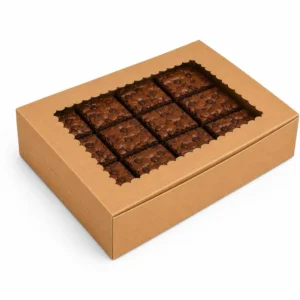 12pc Kraft Brownie Box - 5 piece