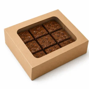 9pc Kraft Brownie Box - 5 piece