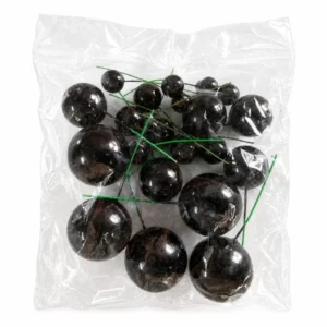 Black Faux Ball - 20pc Pack