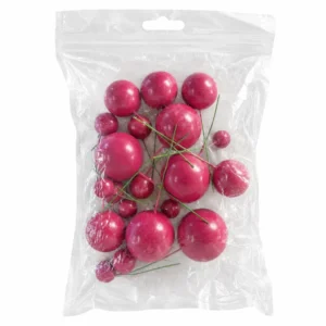 Dark Pink Faux Ball - 20pc Pack