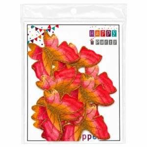 Red and Pink Glitter Butterfly Paper Toppers 10 Pc Pack