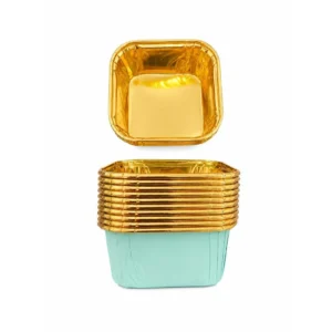 Gold Foil Square Bake and Serve 10pc ( Random Colors )