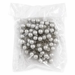 Mini Faux Ball 100pc Pack - Silver
