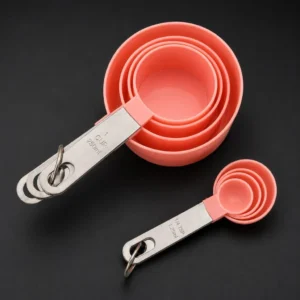 Pink measuring cup set 1