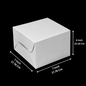 Plain White 7" Cake Box - Pack of 5