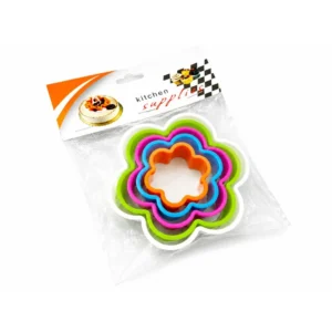 5pc Plastic Flower Cookie Cutter