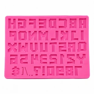 Pixel Alphabet Fondant Mould