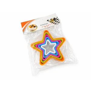 5pc Plastic Star Cookie Cutter