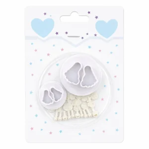 Baby Foot Fondant Cutter 2pc