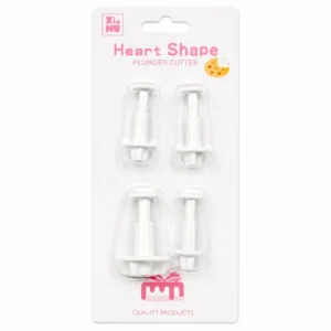 Heart Plunger Cutter 4pc Set