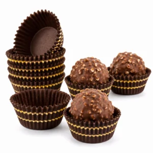 Ferrero Rocher Chocolate Paper Cups | Chocolate liner, Truffle ball liner