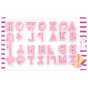 Alphabet Fondant Cutter 28 pieces