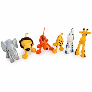 Jungle Theme Animal Cake Toppers – Set of 6