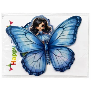 Trending Butterfly Wings With Fairy / Princess Cake Topper - Design 1