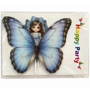Trending Butterfly Wings With Fairy / Princess Cake Topper - Design 3