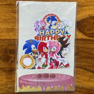Sonic Theme Cake Toppers