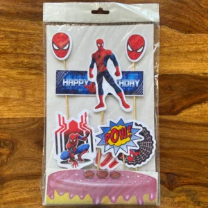 Spider Man Theme Cake Toppers