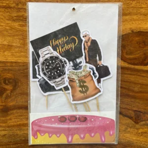 Rich Boy, Money, or Luxury Theme Cake Toppers
