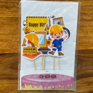 Construction Theme Cake Toppers