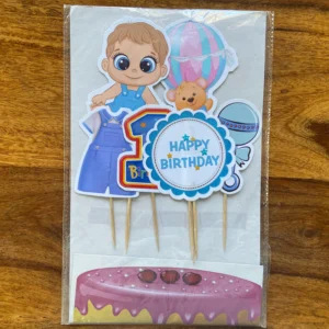 1st Birthday Theme Cake Toppers