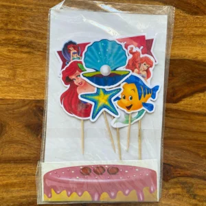 Mermaid Princess Theme Cake Toppers
