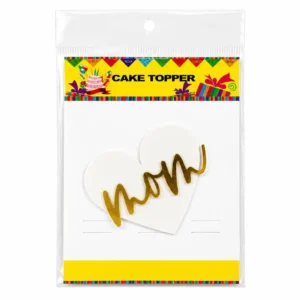 MOM Acrylic Heart Topper