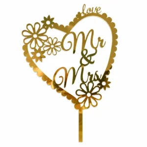 Mr & Mrs Acrylic Topper - 5inch
