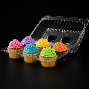 6pc PVC Cupcake Box