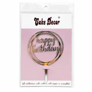 Silver Acrylic Birthday Topper