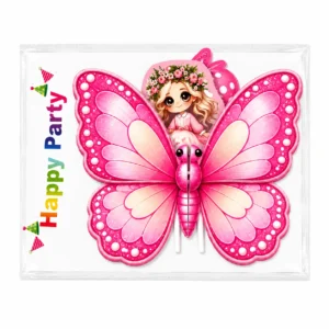 Trending Butterfly Wings With Fairy / Princess Cake Topper - Design 6